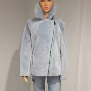 UGG Women's NADINE GENUINE Toscana  SHEARING BLUE Jacket